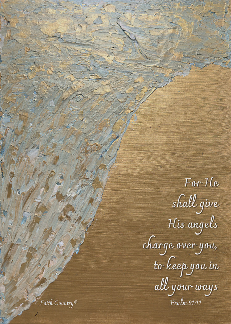 Angels Charge Over You Art Card