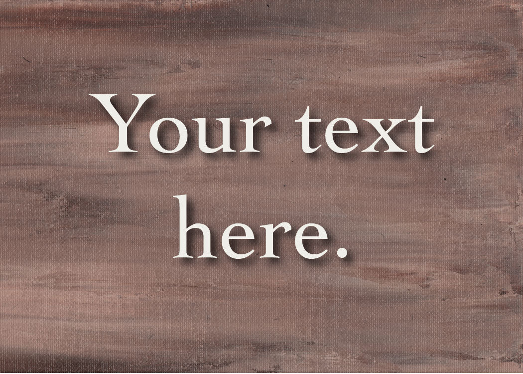 Barnwood Personalized Art Card