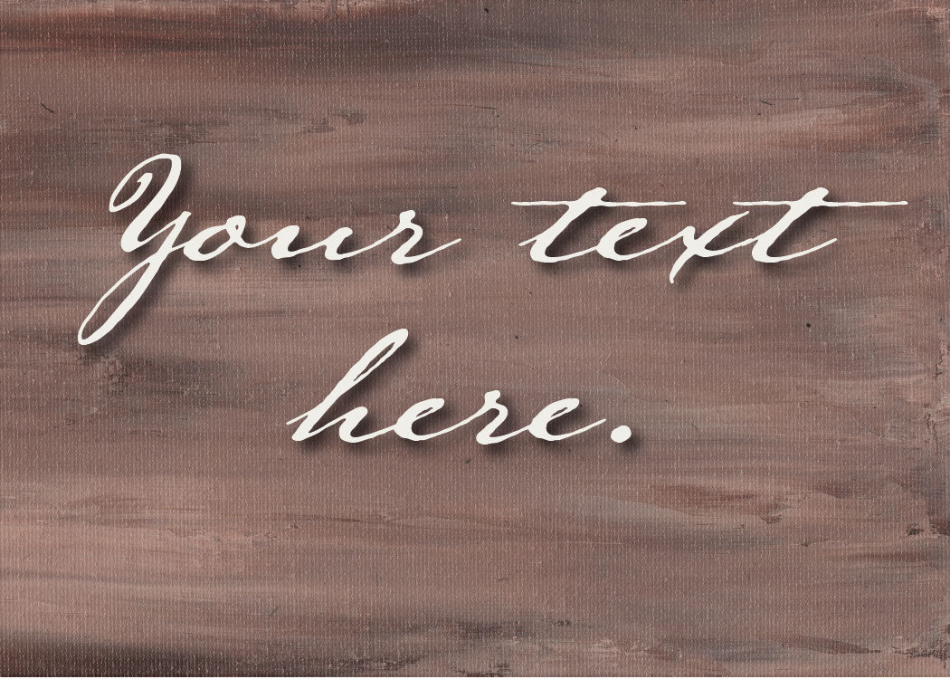 Barnwood Personalized Art Card