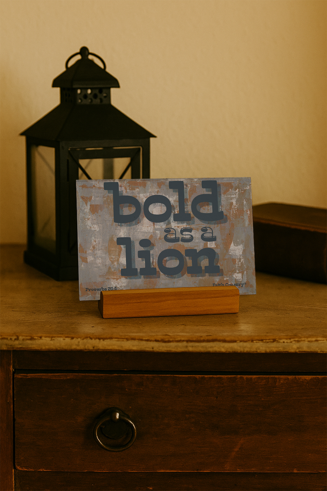 Bold as a Lion Art Card