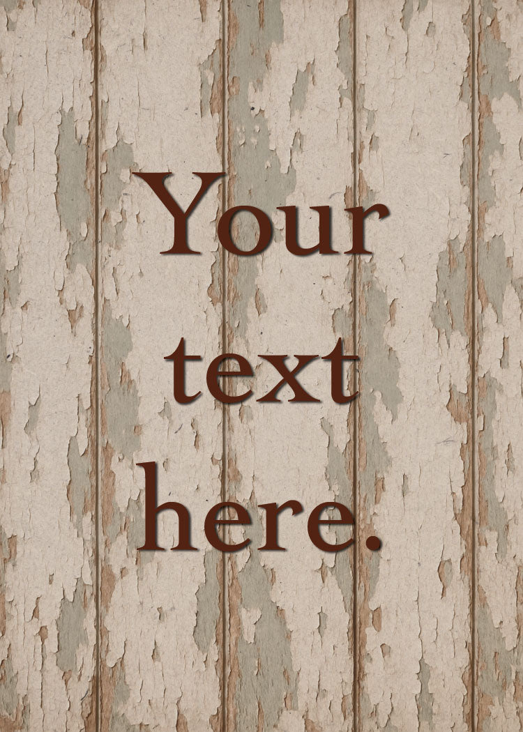 Farmhouse Patina Personalized Art Card