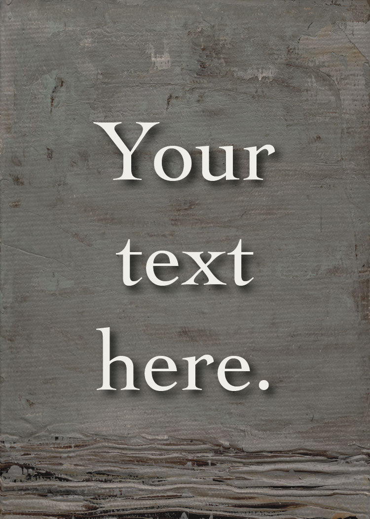 Fieldstone Personalized Art Card