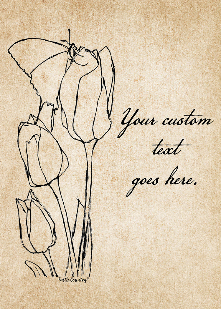 Springtime Tulips Art Card