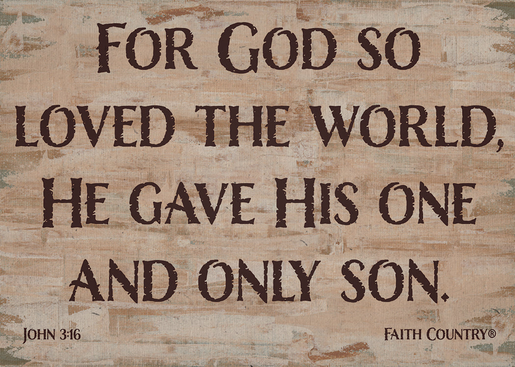 God So Loved the World Art Card