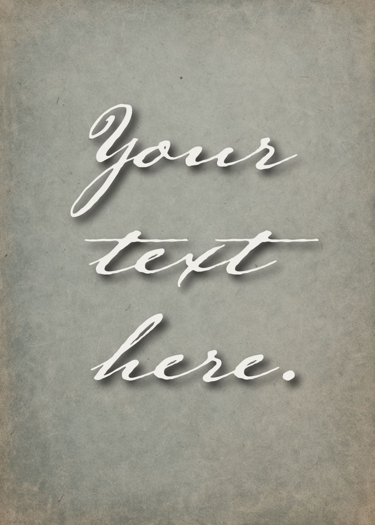 Vintage Glass Personalized Art Card