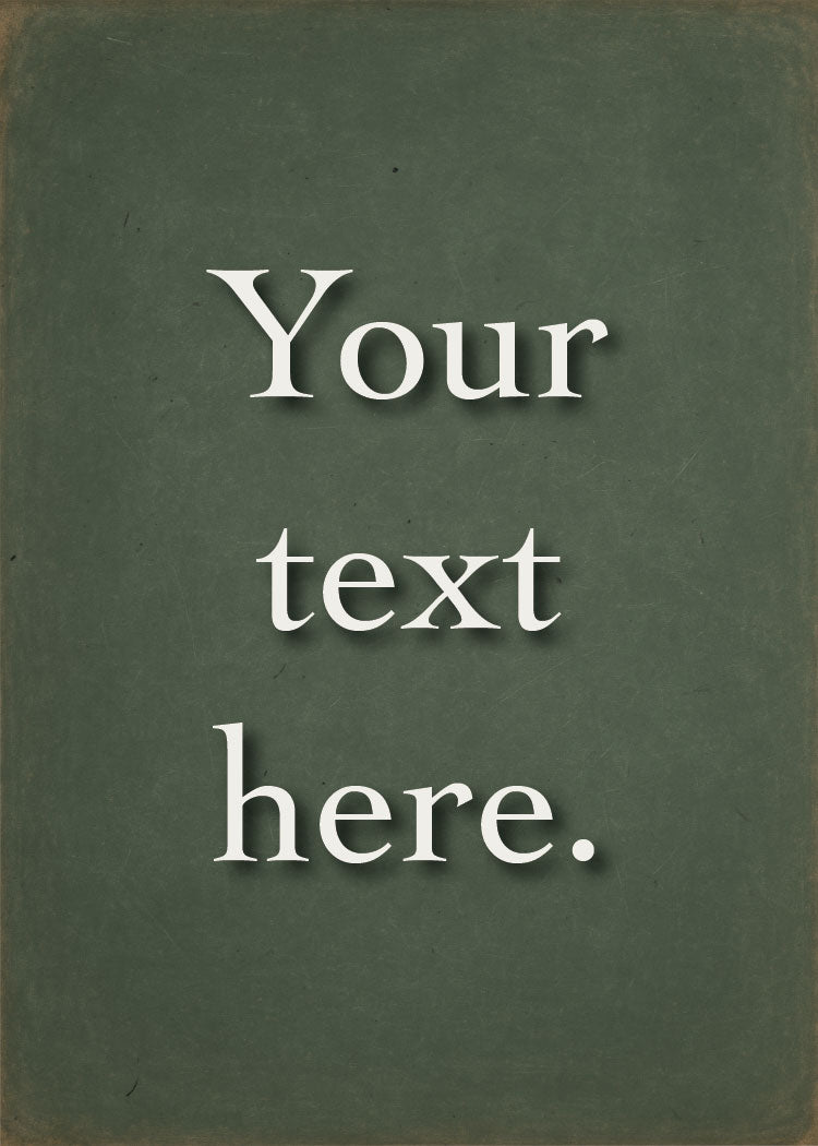 Schoolhouse Chalkboard Personalized Art Card