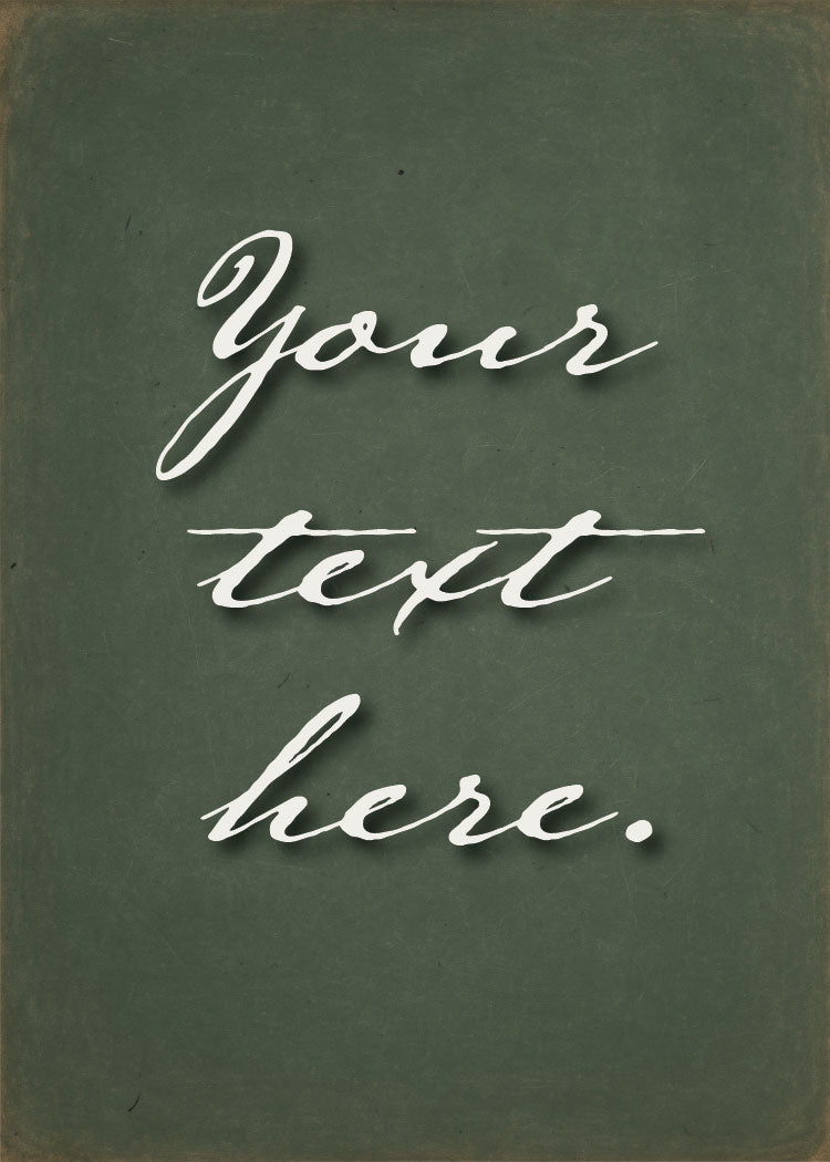 Schoolhouse Chalkboard Personalized Art Card