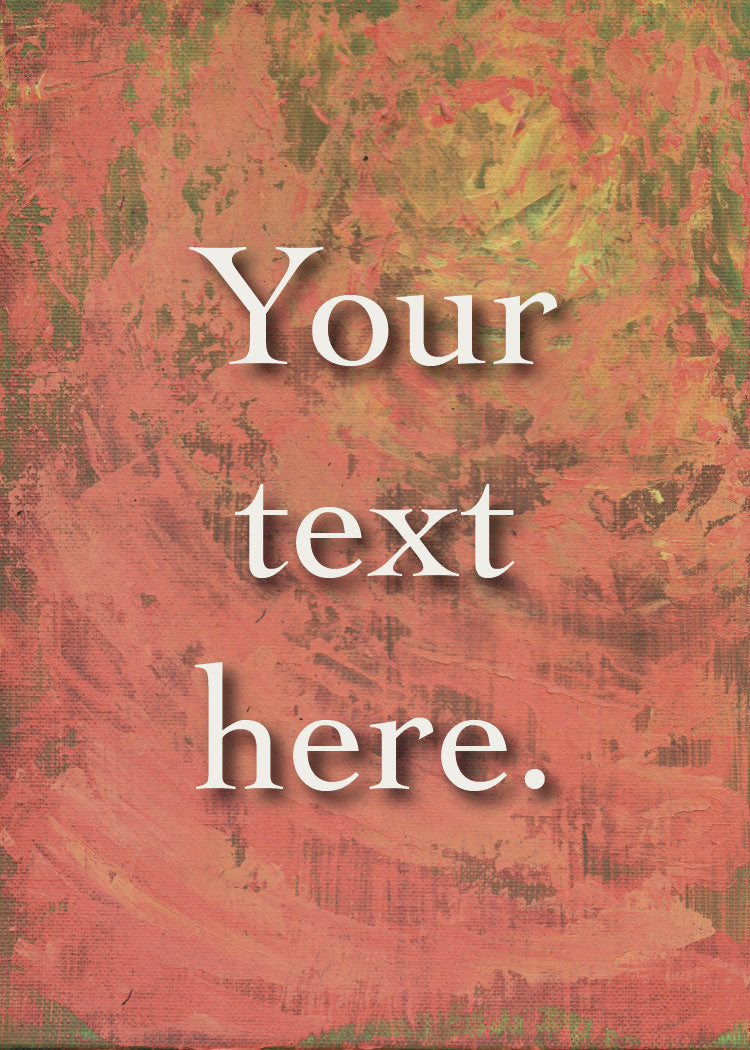 Harvest Ember Personalized Art Card