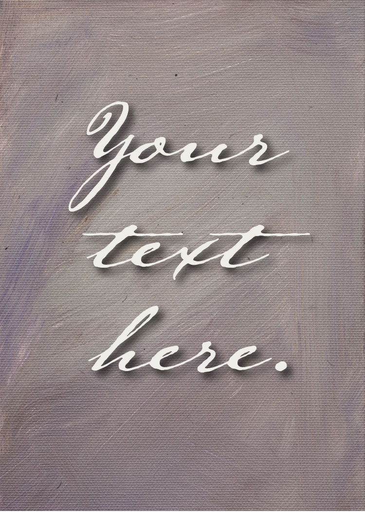Lavender Haze Personalized Art Card
