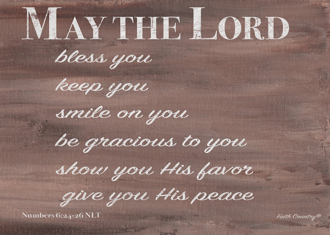 May the Lord Bless You Art Card