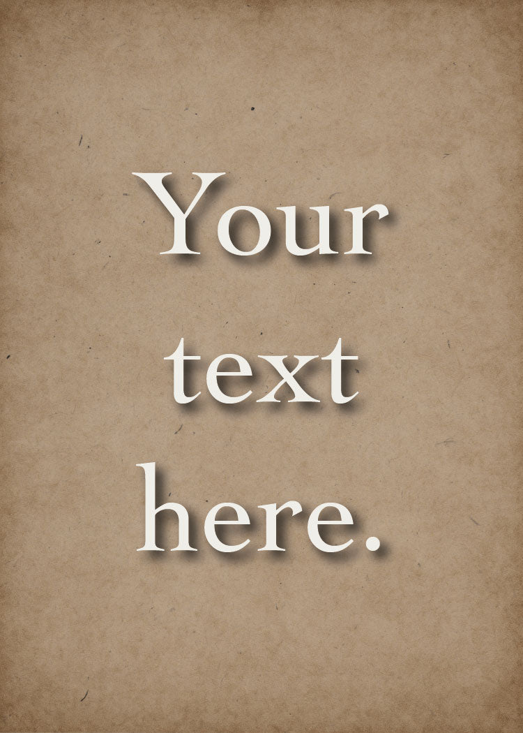 Aged Parchment Personalized Art Card