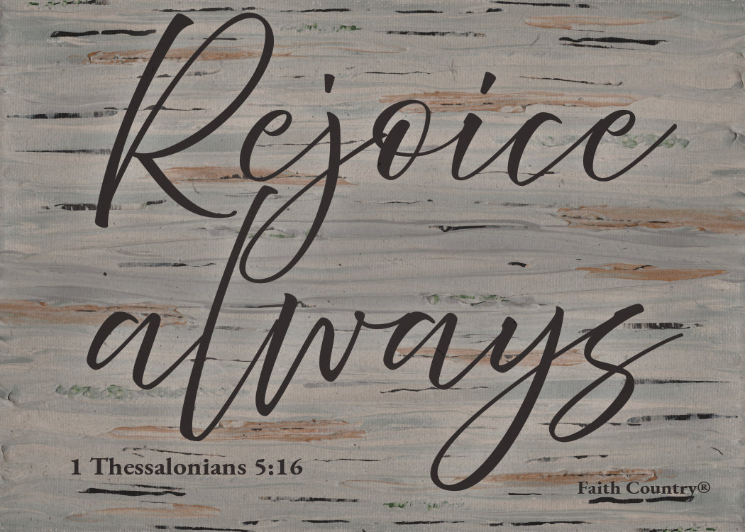 Rejoice Always Art Card