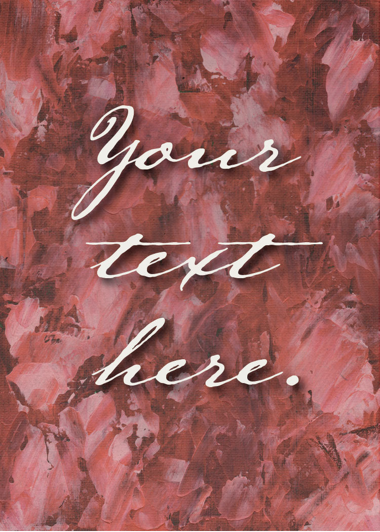 Rose Petals Personalized Art Card