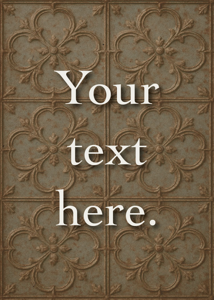 Tinwork Revival Personalized Art Card