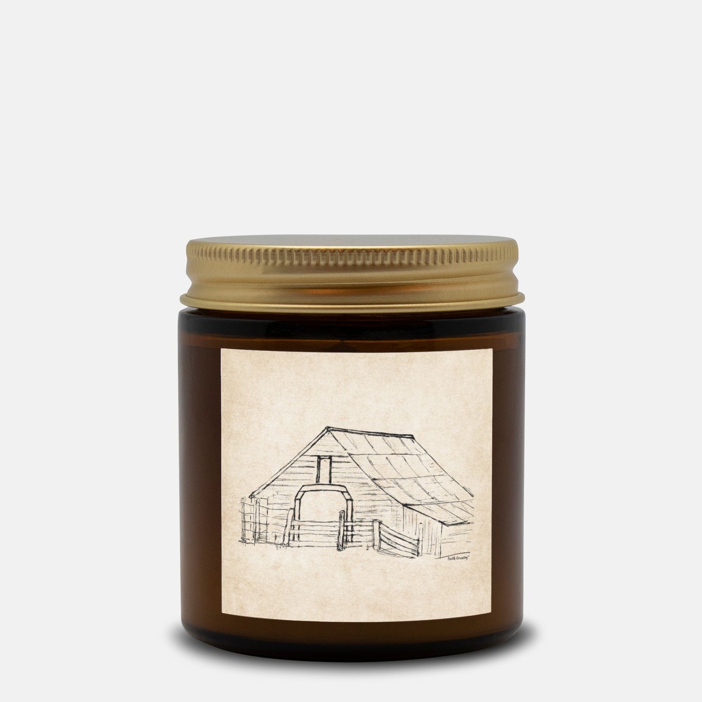Harvest Barn Vintage Country Hand-Poured Candle | American Heritage Collection | Coconut Soy Wax 4oz