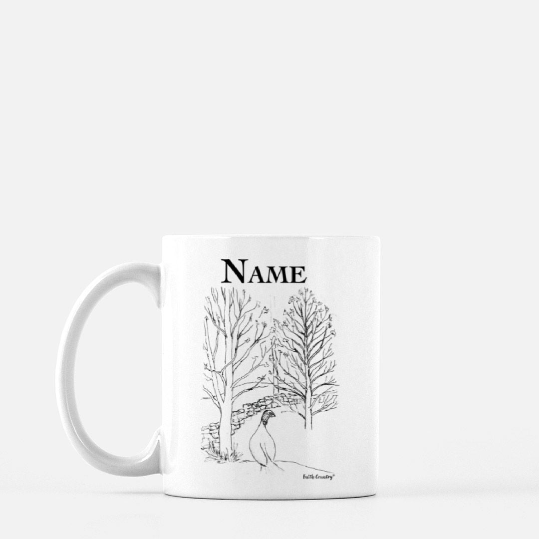 Wild Turkey Personalized Vintage Country Ceramic Mug | American Heritage Collection | Custom Farmhouse Coffee Cup 11oz