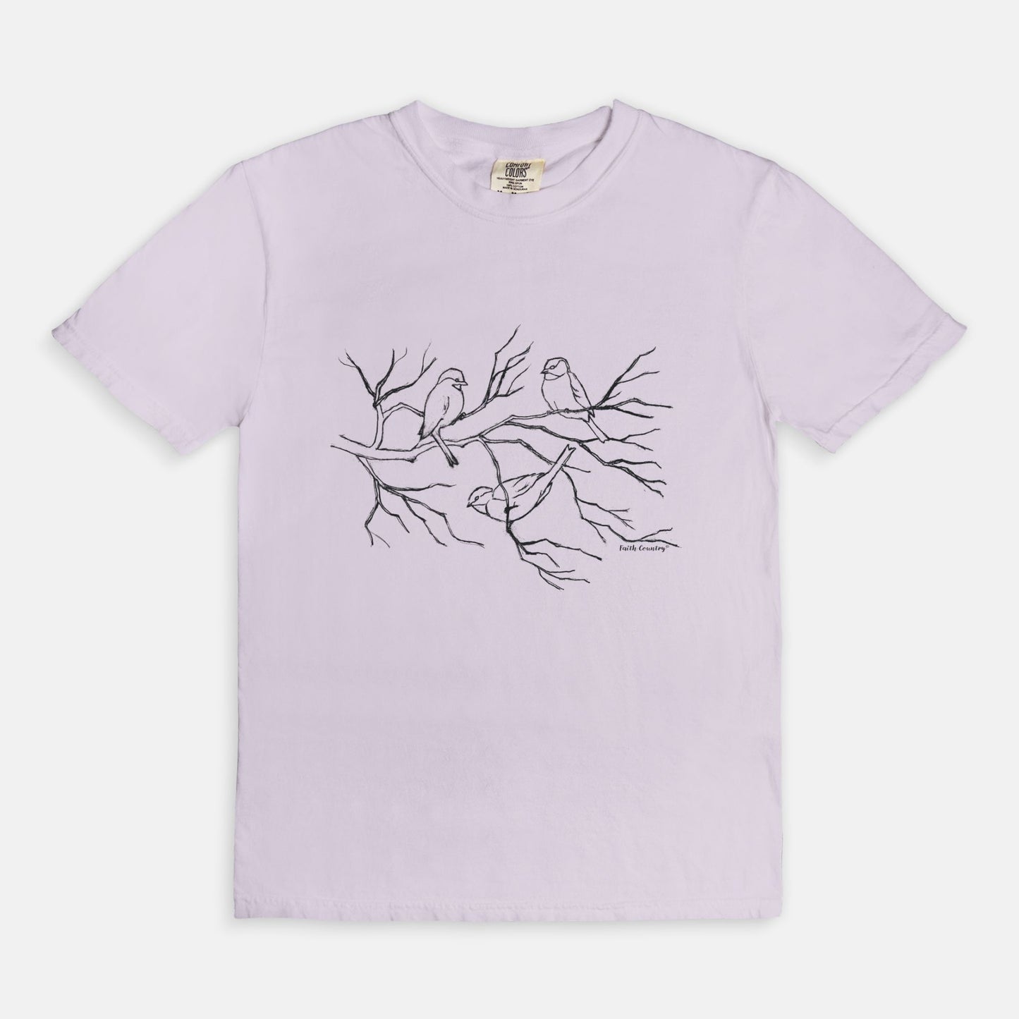 Songbird Trio Black Sketch Vintage Country Comfort Colors® T-Shirt | American Heritage Collection