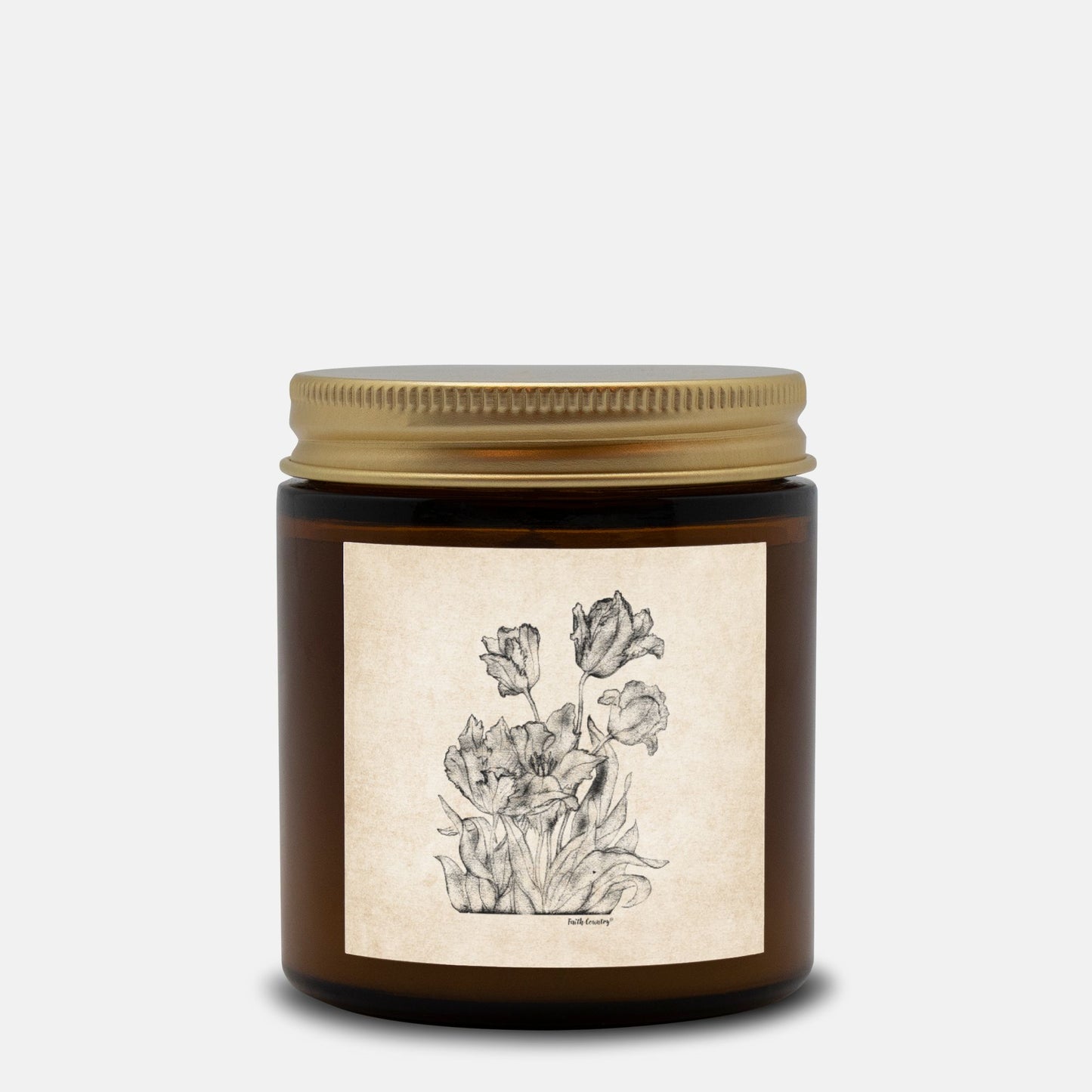 Heirloom Blooms Vintage Country Hand-Poured Candle | American Heritage Collection | Coconut Soy Wax 4oz