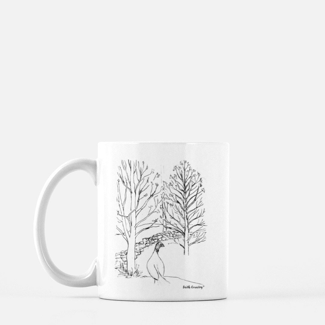 Wild Turkey Vintage Country Ceramic Mug | American Heritage Collection | Farmhouse Coffee Cup 11oz