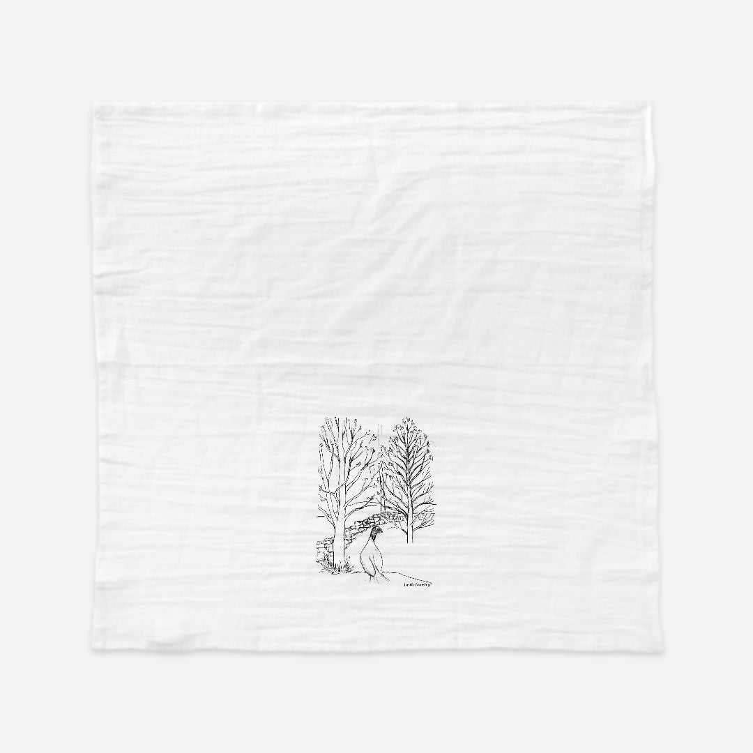 Wild Turkey Tea Towel - Farmhouse Kitchen Cotton Towel – Sketch Only