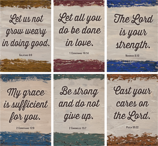 Encouraging Bible Verse Printables, Christian Wall Art Digital Download, Faith Scripture Prints, Inspirational Gift Set