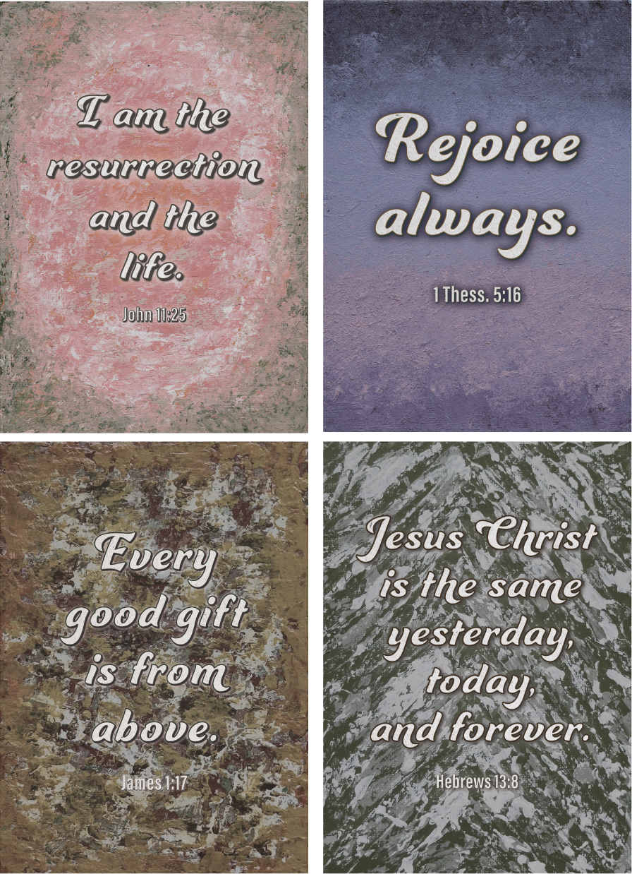 Christian Scripture Printables, Bible Verse Digital Download Wall Art, Rustic Faith Home Decor Set, Inspirational Art Bundle