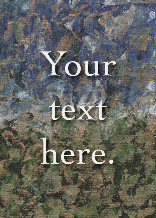 Antique Patina Personalized Art Card