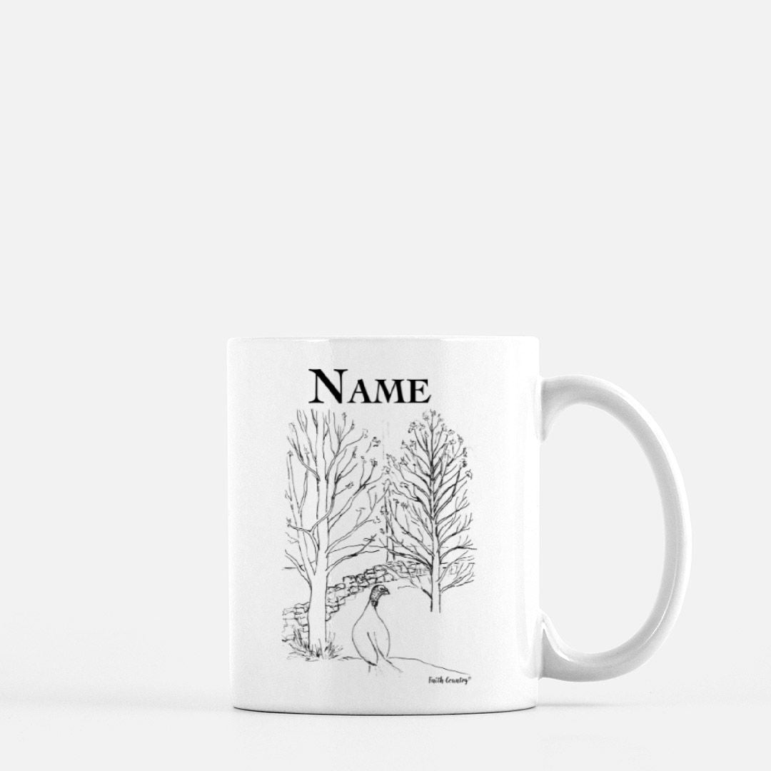 Wild Turkey Personalized Vintage Country Ceramic Mug | American Heritage Collection | Custom Farmhouse Coffee Cup 11oz