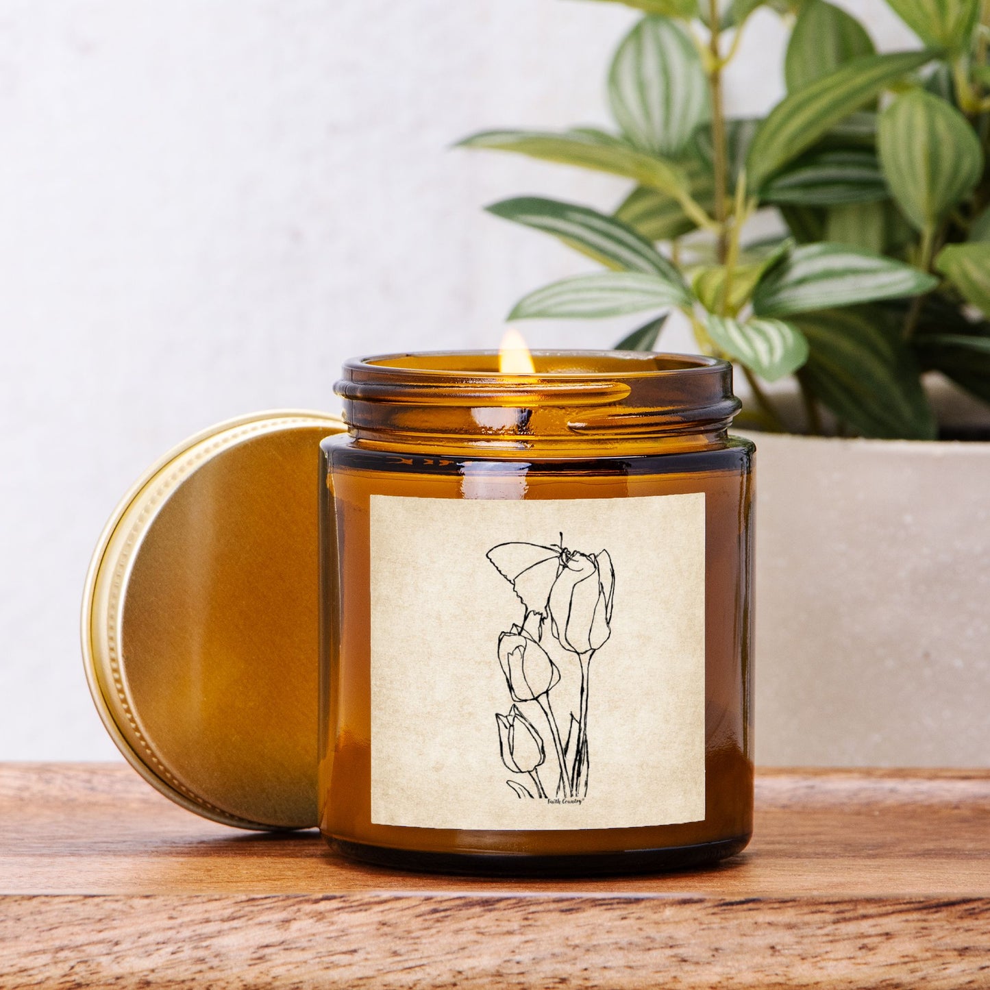 Springtime Tulips Vintage Country Hand-Poured Candle | American Heritage Collection | Coconut Soy Wax 4oz
