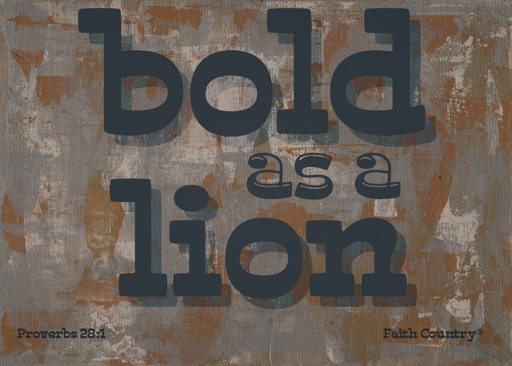 Bold as a Lion Art Card