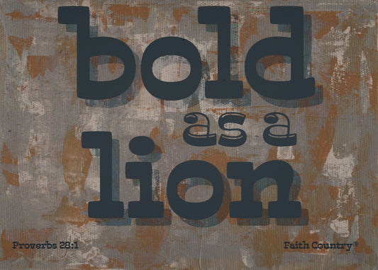 Proverbs 28:1 Scripture Printable, Bold As a Lion Bible Verse Wall Art, Christian Typography, Rustic Faith Decor