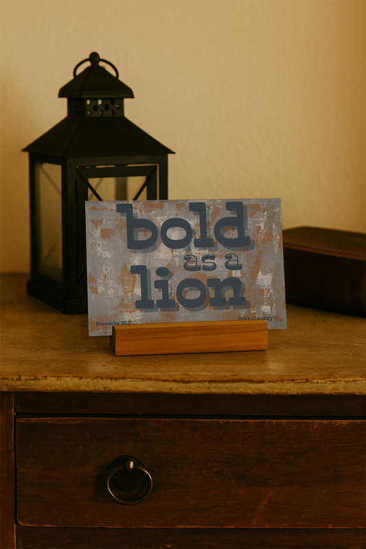 Bold as a Lion Art Card