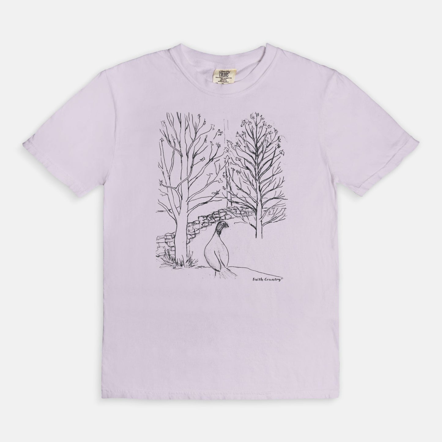 Wild Turkey Black Sketch Vintage Country Comfort Colors® T-Shirt | American Heritage Collection