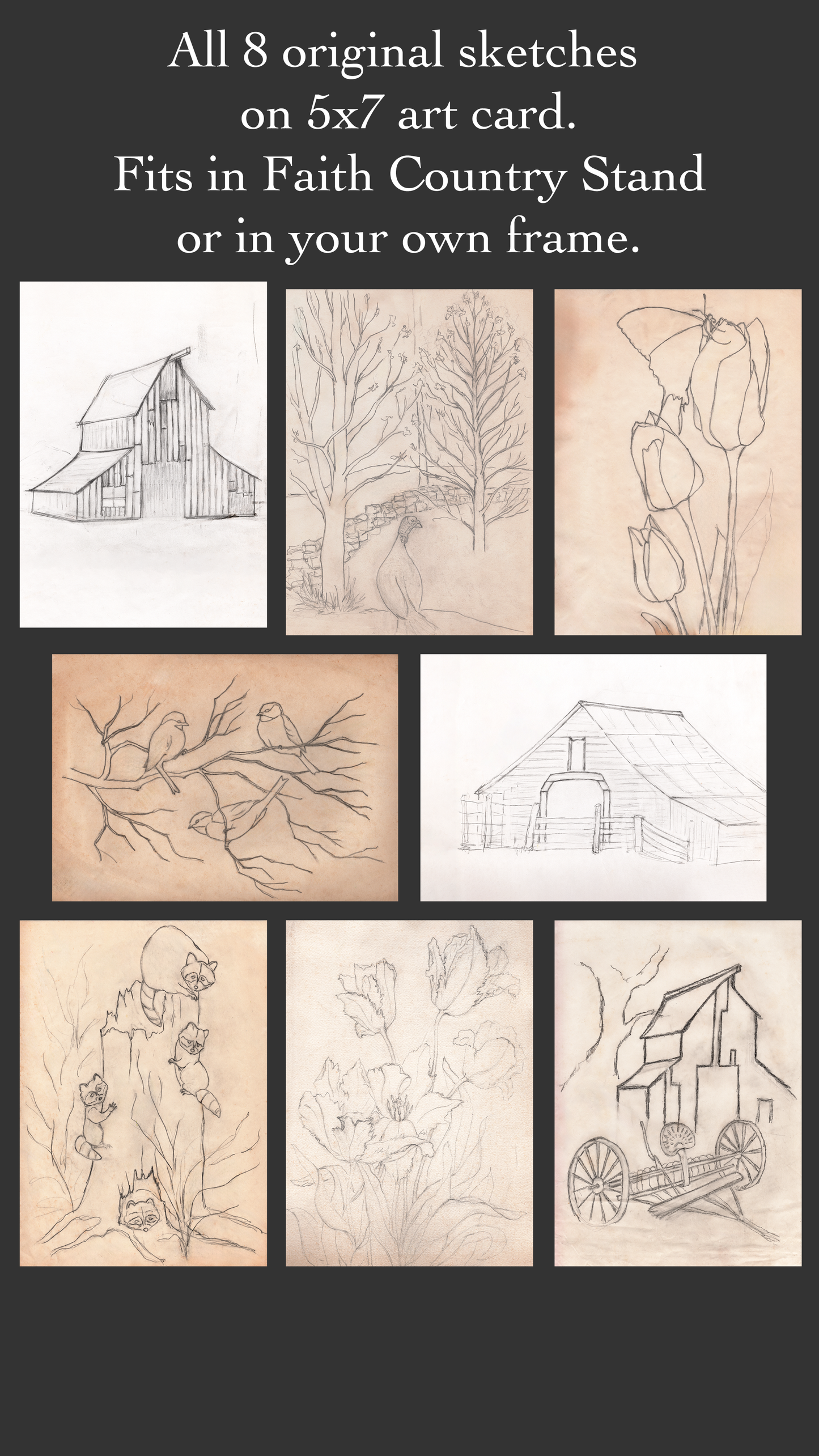 American Heritage Sketch Bundle with Faith Country Stand