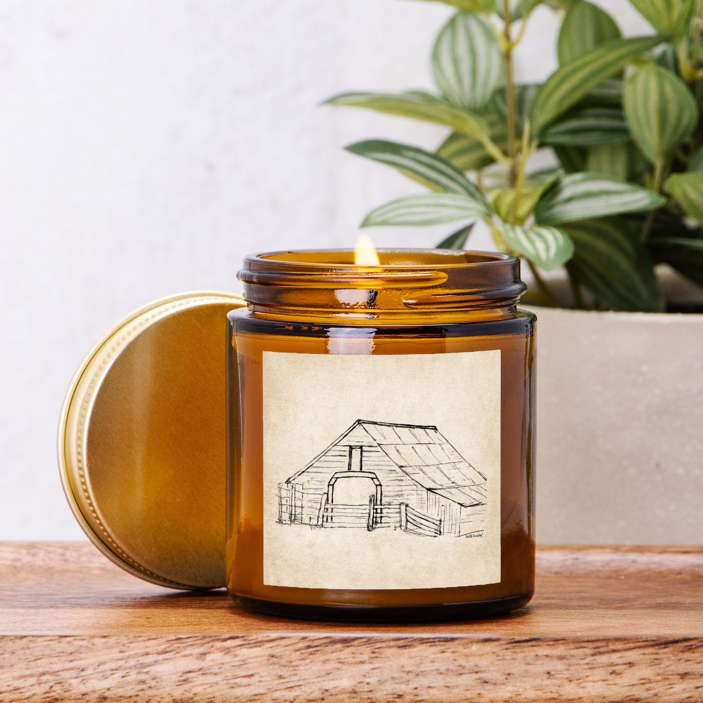 Harvest Barn Vintage Country Hand-Poured Candle | American Heritage Collection | Coconut Soy Wax 4oz