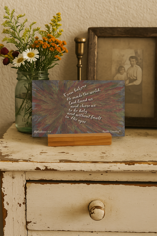God Loved and Chose Us Art Card