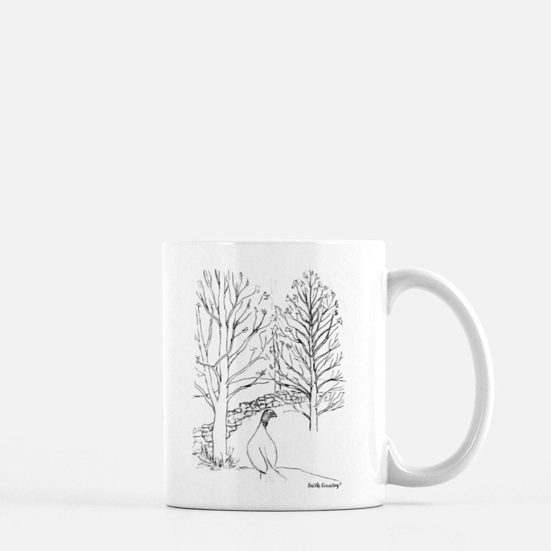 Wild Turkey Vintage Country Ceramic Mug | American Heritage Collection | Farmhouse Coffee Cup 11oz
