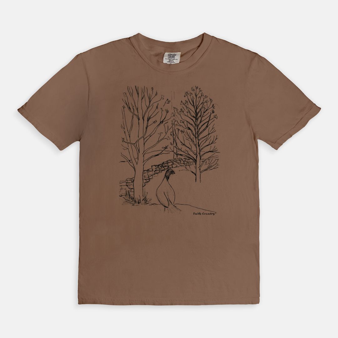 Wild Turkey Black Sketch Vintage Country Comfort Colors® T-Shirt | American Heritage Collection
