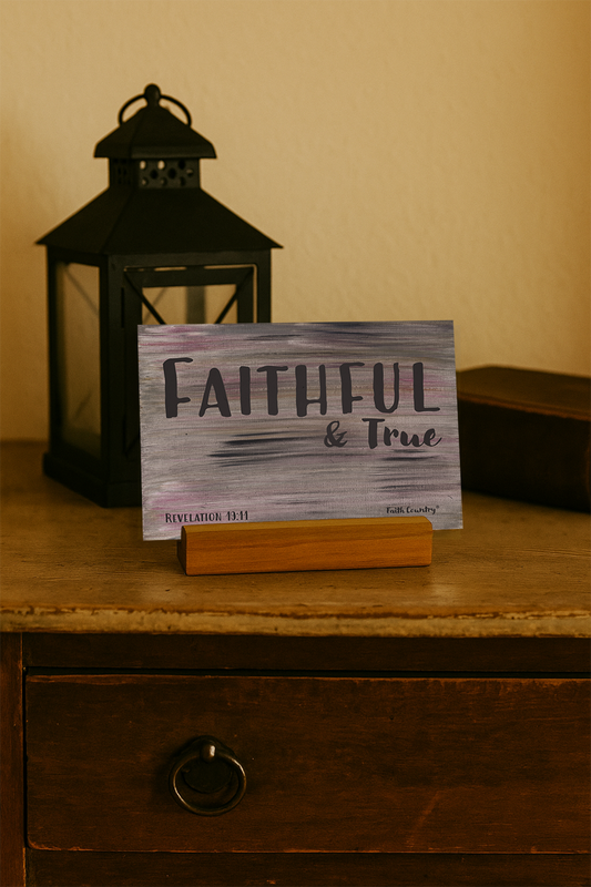 Faithful & True Art Card