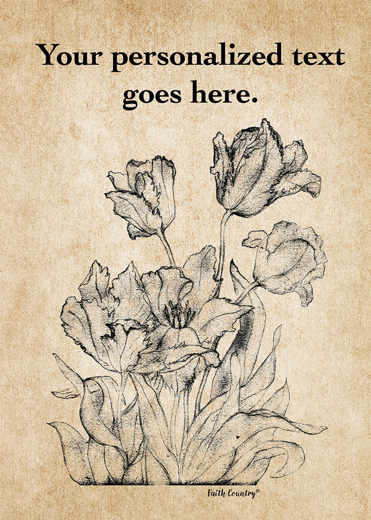 Heirloom Blooms Art Card