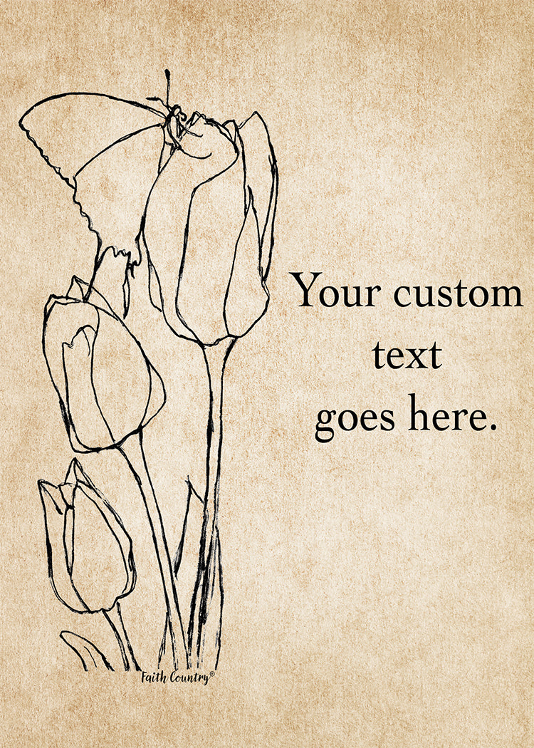 Springtime Tulips Art Card