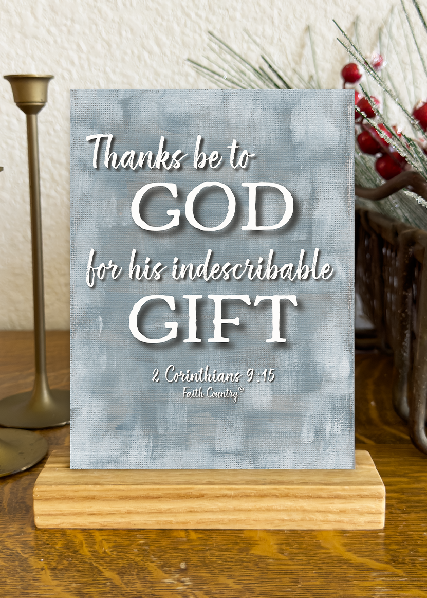 "Joy Has Come" | Christmas Bible Verse Art Cards Set | Scripture Cards for Christmas Décor | Christian Gift Set