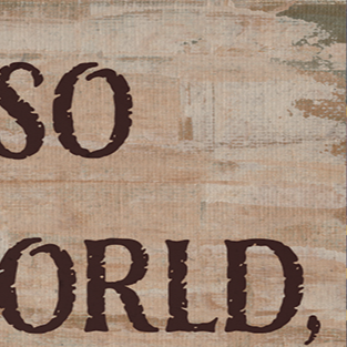 God So Loved the World Art Card