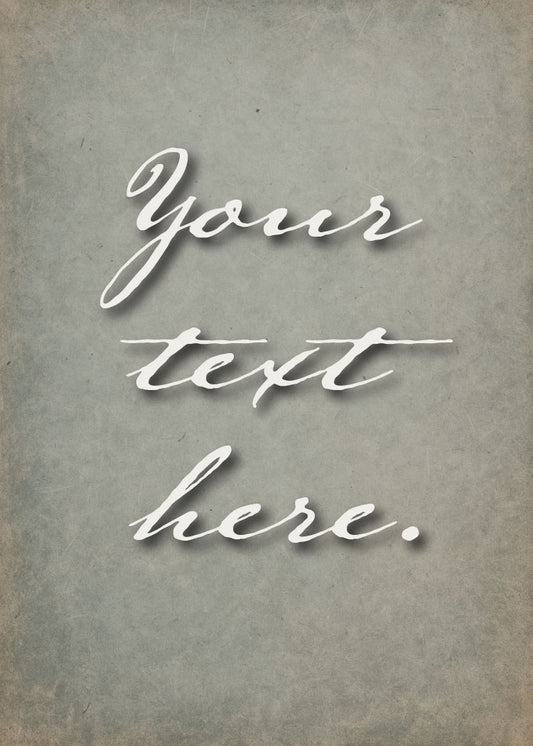 Vintage Glass Personalized Art Card