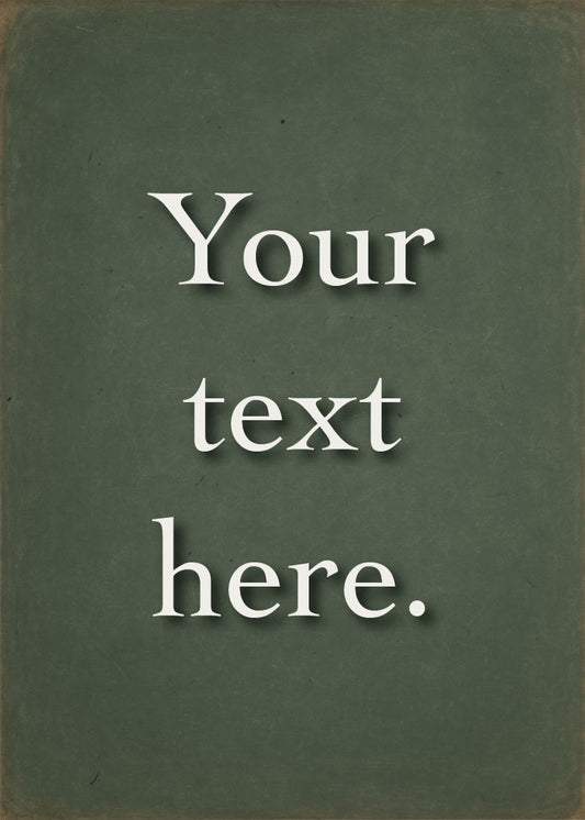 Schoolhouse Chalkboard Personalized Art Card