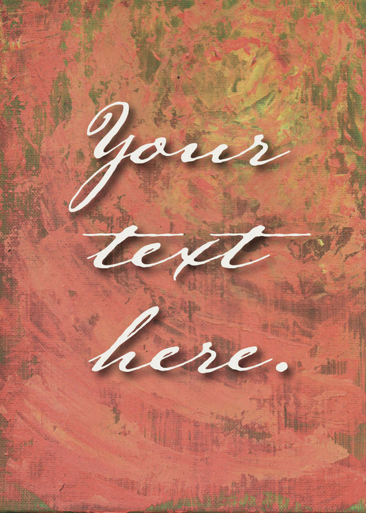 Harvest Ember Personalized Art Card