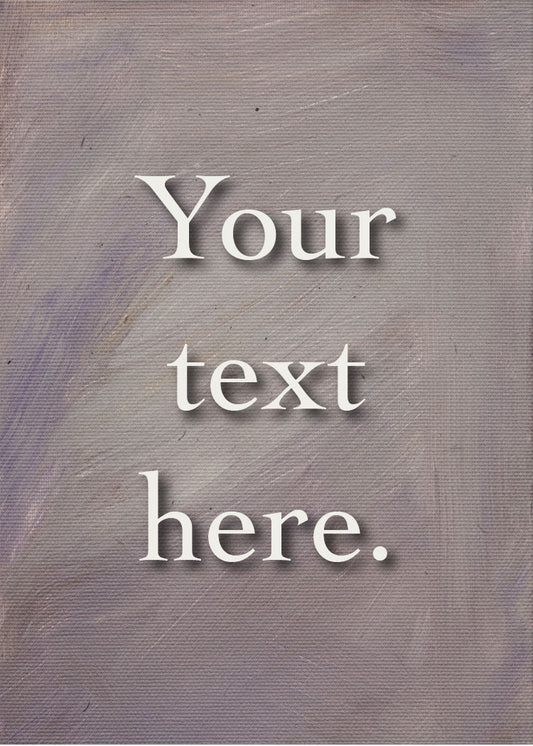 Lavender Haze Personalized Art Card