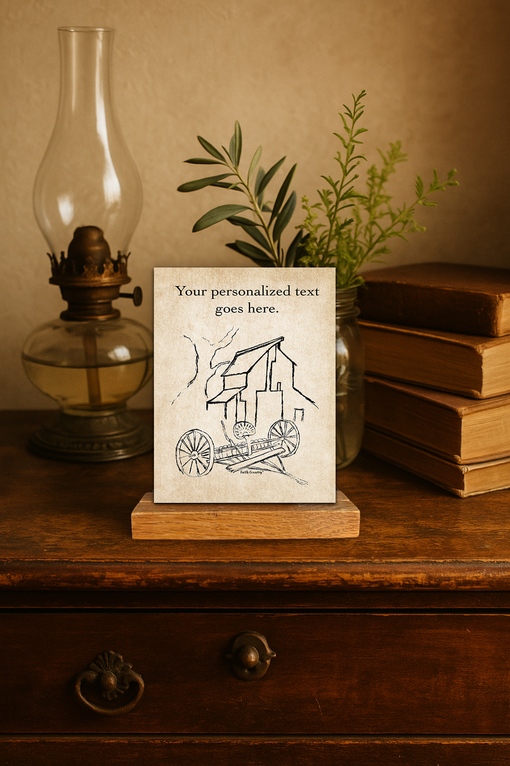 Homestead Barn Art Card