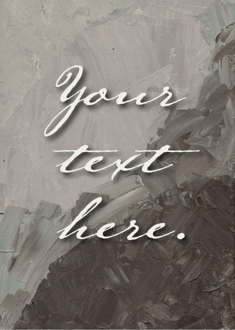 Moss Rock Personalized Art Card