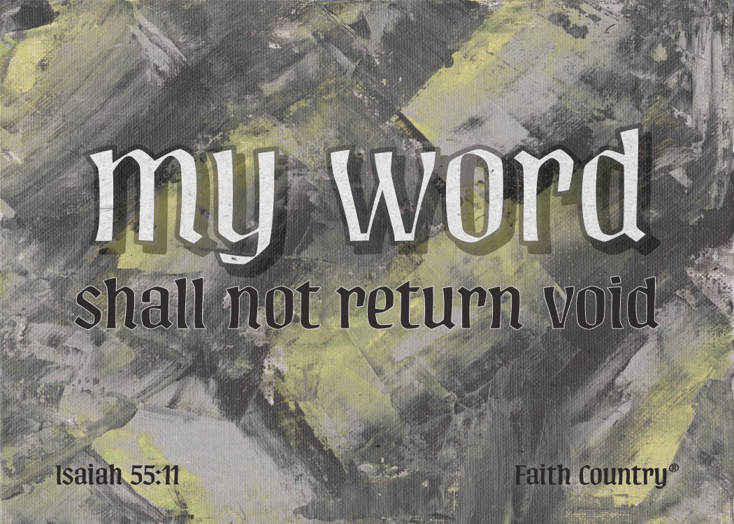 Isaiah 55:11 Scripture Printable, My Word Shall Not Return Void Bible Verse Art, Christian Wall Decor, Abstract Painting